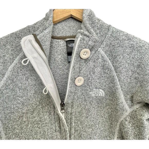 The North Face Crescent Sunset Full Zip Fleece Jacket Button Detail Size Medium - Picture 8 of 15